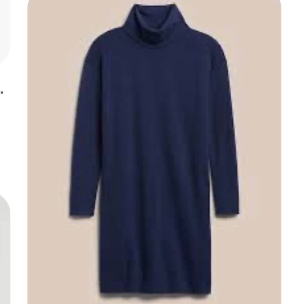 Banana Republic Blue Knit sweater dress in Petite xs like new